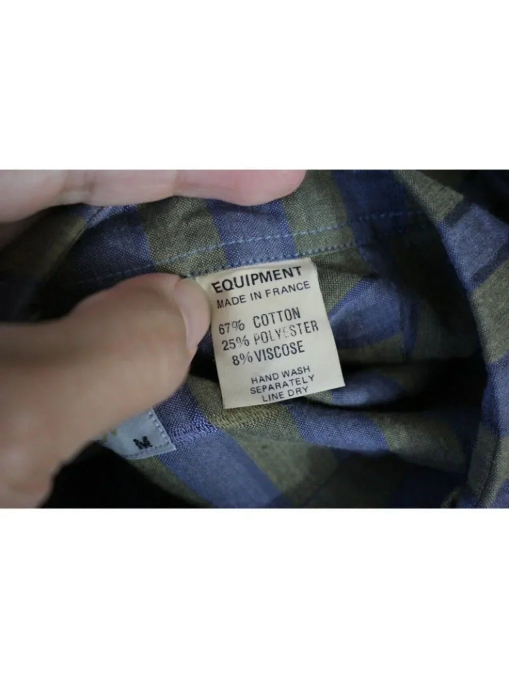 Equipment Mens Medium Striped Button Up Shirt NEW RARE N1343 - Picture 5 of 5